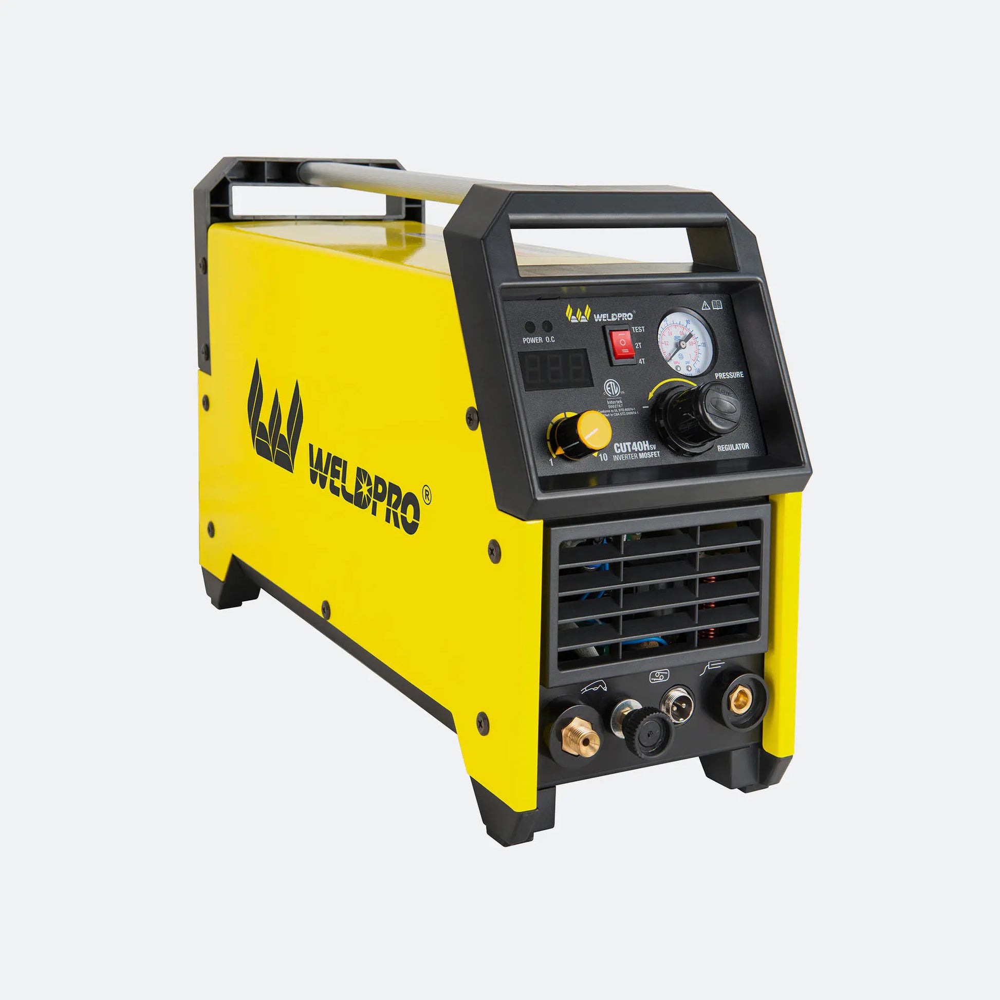 Weldpro CUT40HSV showcasing versatility for steel, stainless steel, and aluminum cutting