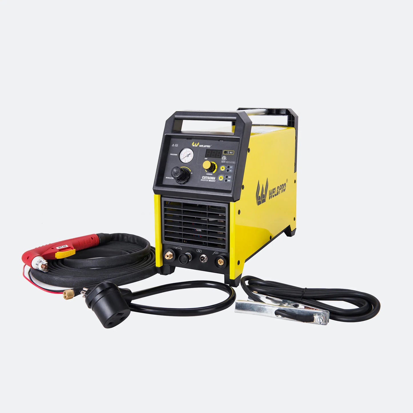 Weldpro CUT60NH Plasma Cutter with included cutting accessories