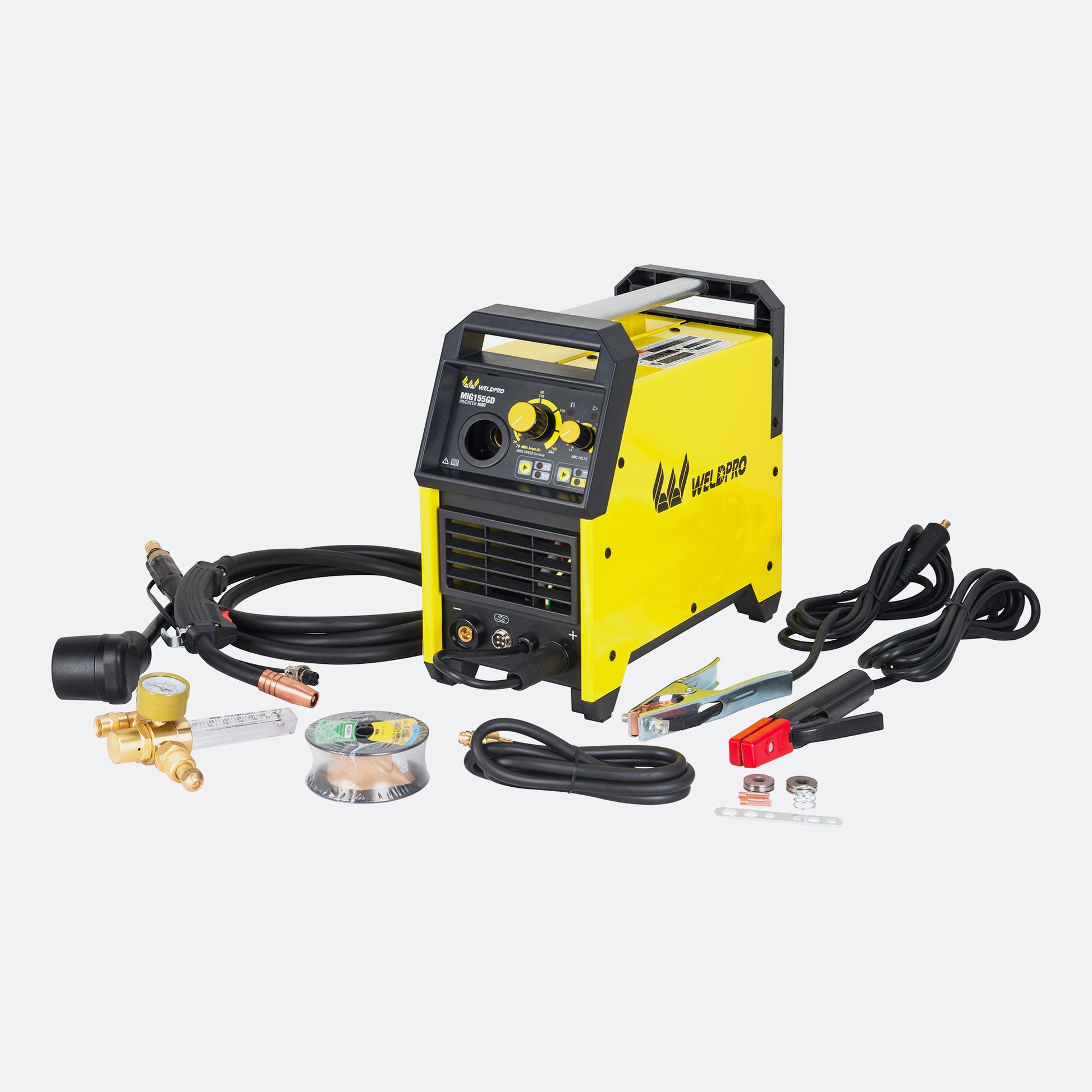 Weldpro MIG155GD MIG Welder with included welding accessories