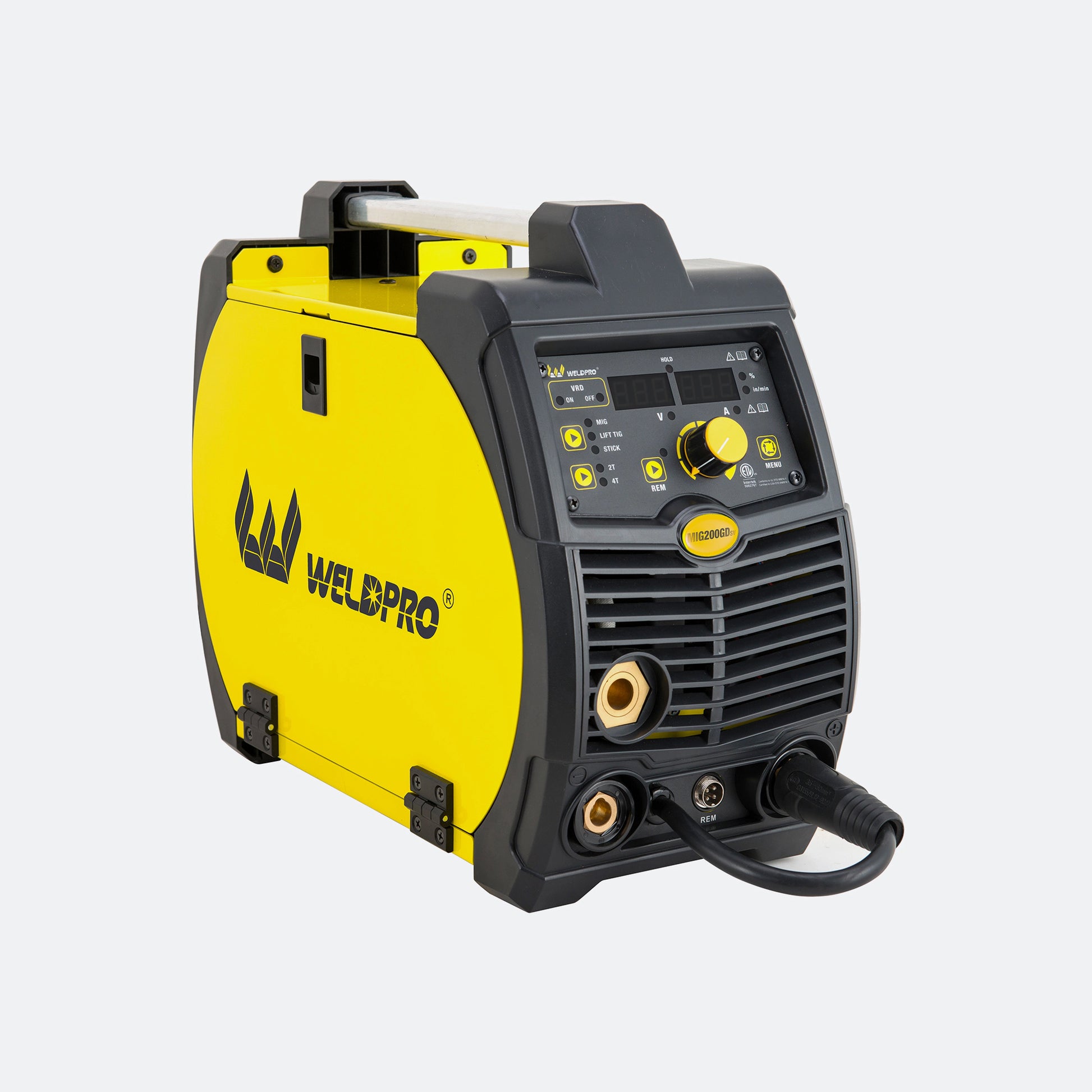 Weldpro MIG200GDSV 200 Amp Dual Voltage MIG Welder for professional use