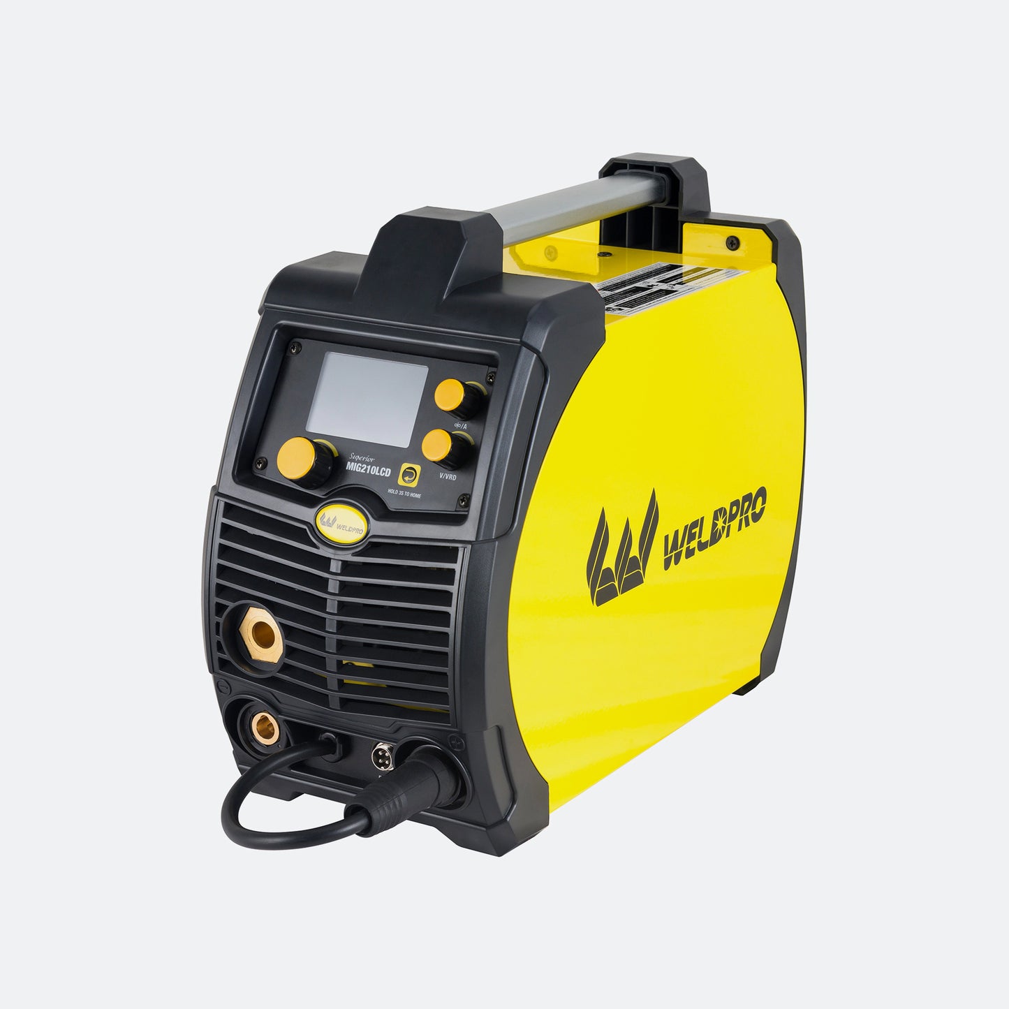 Weldpro MIG210LCD delivering high-quality MIG welding on steel and aluminum